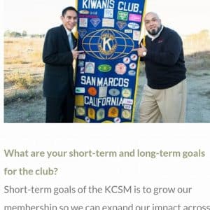 Local Magazine Talks about the Kiwanis club of San Marcos Facebook Post