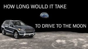 It would take less than a month to get to the moon by car… Facebook Post